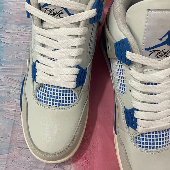 Air Jordan 4 Retro Military Industrial Blue - Picture 10 of 11